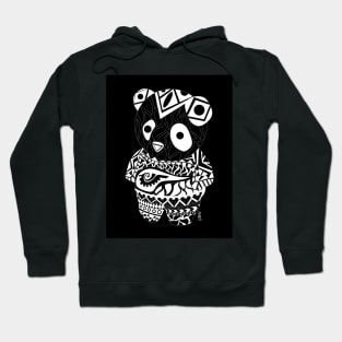 mexican panda bear in ecopop totonac cute patterns Hoodie